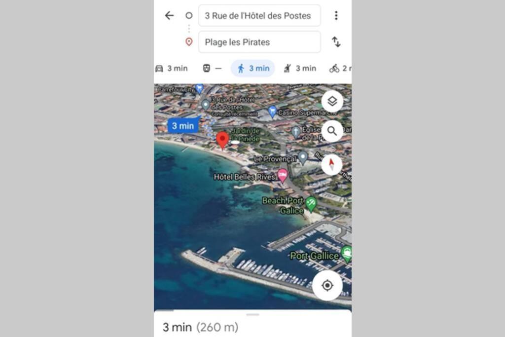 4 Couchages Climatise Direct Plage Wifi Parking Antibes Eksteriør billede